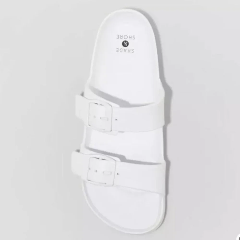 Neida EVA Two Band Slide Sandals White - Shade & Shore - Picture 4 of 4